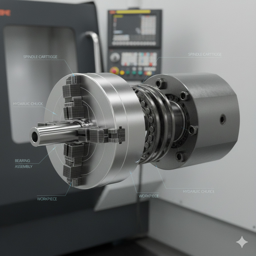 CNC 車床主軸與尾座的應用價值 CNC 車床主軸與尾座的應用價值